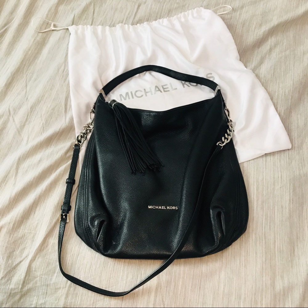 Hobo Bag by Michael Kors, black leather